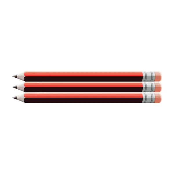 Pencils Flat Icon Vector Illustration — Stock Vector