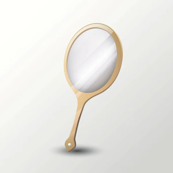 Εικονίδιο Καθρέφτη Χεριού Επίπεδη Διανυσματική Απεικόνιση — Διανυσματικό Αρχείο