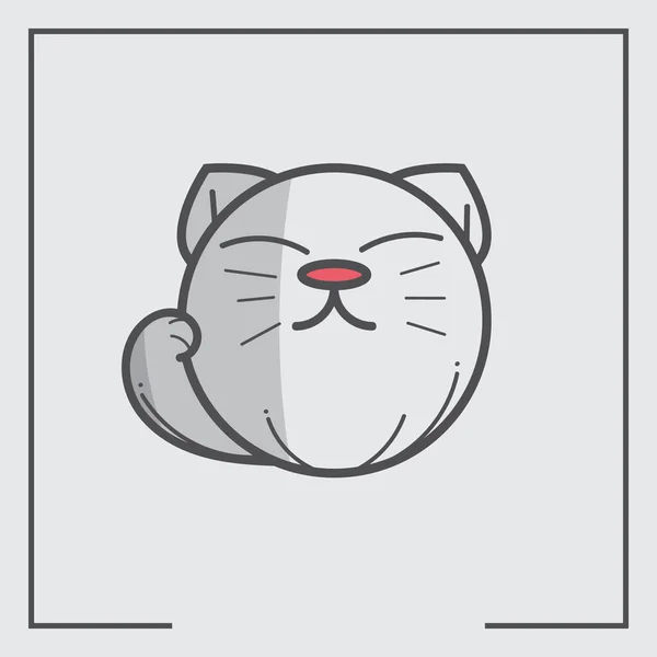 Vector Illustration Cute Panda Icon — Stock Vector