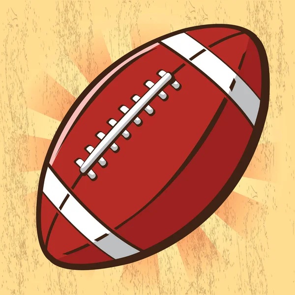 Boule Rugby Illustration Vectorielle — Image vectorielle