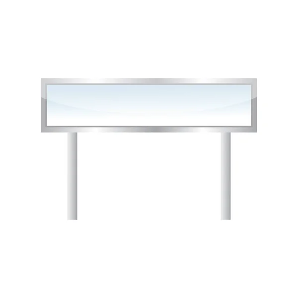 白い背景に空の椅子があるテーブル — ストックベクタ