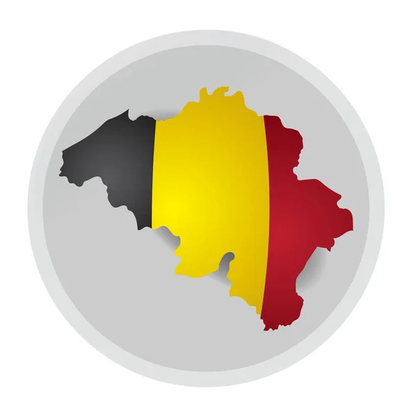 Belgium Map Design Vector Illustration — 스톡 벡터