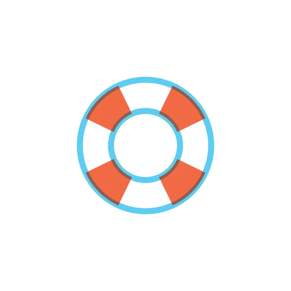 Ref Lifesaver Flat Icon Vector Illustration Flat Icon Vector Illustration — стоковый вектор