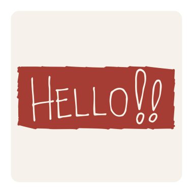 Satış etiketi ve el yazması harfler. vektör illüstrasyonu