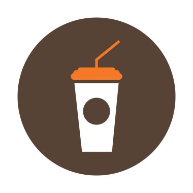 Kahve ikonu vektör illüstrasyonu