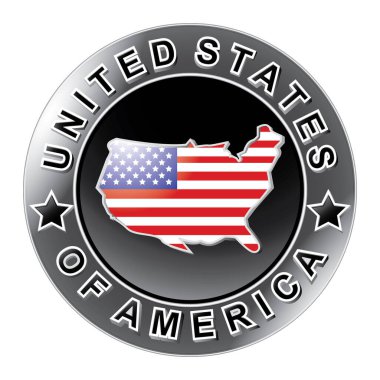 Vektör illüstrasyonu, ABD bayrağı 