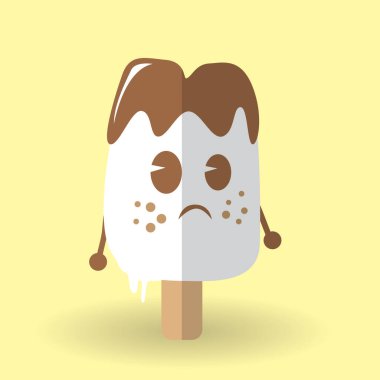 Dondurma. vektör illüstrasyonu