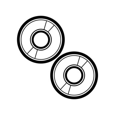 Basit grafik simgesi vektör illüstrasyonu