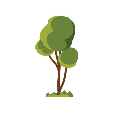 ağaç simgesi vektör illüstrasyonu