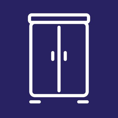 ev simgesinin maviyle düz vektör illüstrasyonu