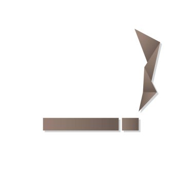 Oklu bir kağıt origamisinin vektör çizimi