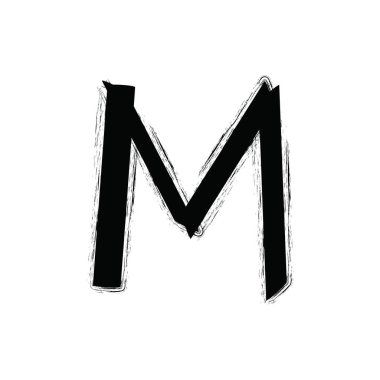 w. harfi vektör illüstrasyonu