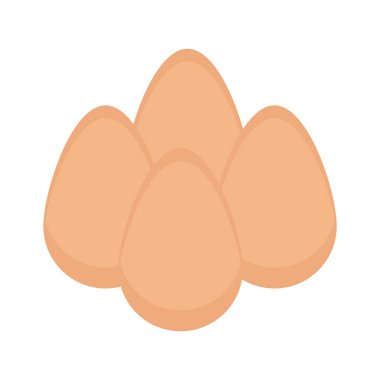 İzole edilmiş tek bir Paskalya Yumurtası ikonunun vektör çizimi