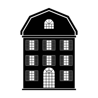 ev şablonu, vektör illüstrasyonu 