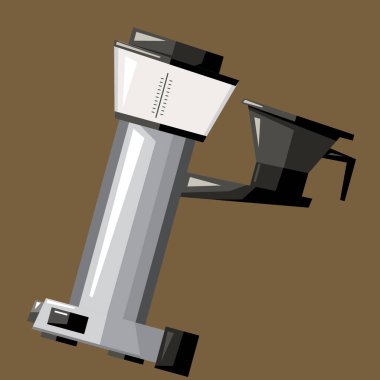 kahve ikonu vektör illüstrasyonu