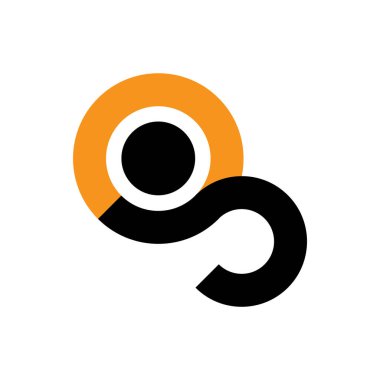 S harfi logo tasarım şablonu vektörü