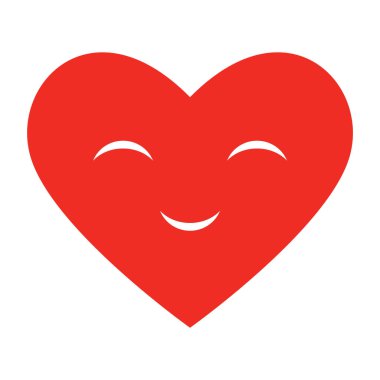 Kalp ikonu. Vektör illüstrasyonu