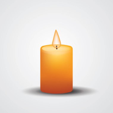 Mum ışığı ikonu. vektör illüstrasyonu