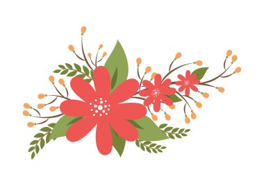 Çiçek arkaplanının vektör çizimi