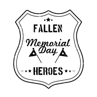 Anma Günü konsepti, vektör illüstrasyonlu biçimlendirilmiş pankart