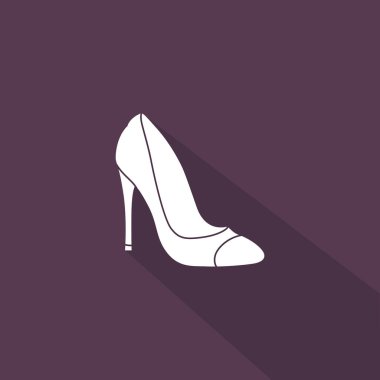 kadın ayakkabı simgesi vektörü