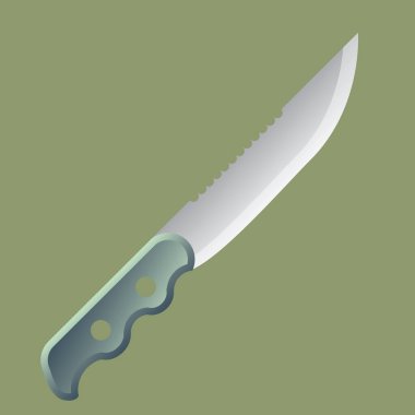 Bir mutfak bıçağının vektör çizimi
