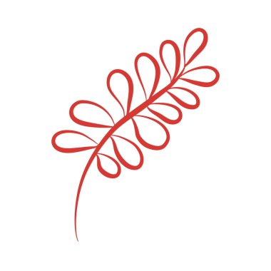 Kırmızı kurdelenin vektör çizimi