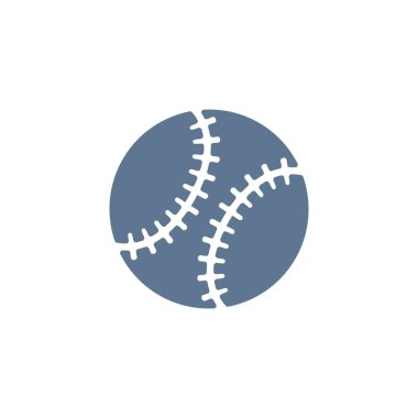 Beyzbol topu ikonu. vektör illüstrasyonu