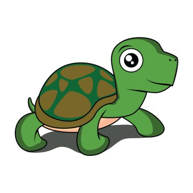 Çizgi film kurbağasının vektör çizimi