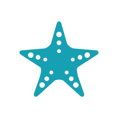 denizyıldızı simgesi, vektör çizimi