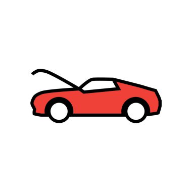 araba simgesi vektör illüstrasyonu