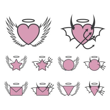 Tasarımınız için vektör simgeleri dizisi