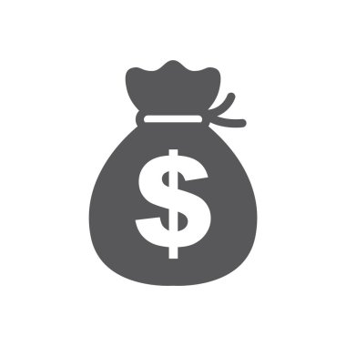 para çantası simgesi, vektör illüstrasyonu