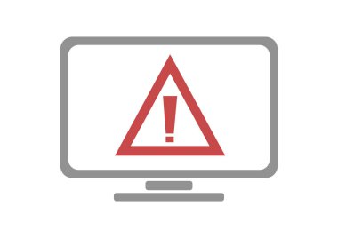 uyarı işareti simgesi. vektör illüstrasyonu