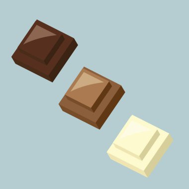 Çikolatanın vektör illüstrasyonu