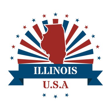 ABD bayrağı ve bağımsızlık günü bayrağının vektör illüstrasyonu