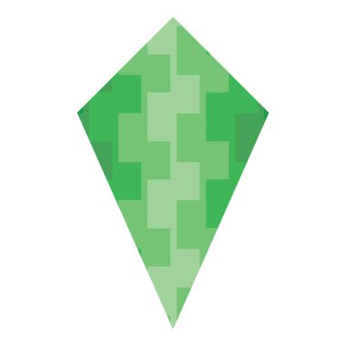 Beyaz arkaplanda yeşil yaprak simgesi