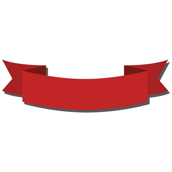 Vektor Piros Szalag Banner — Stock Vector