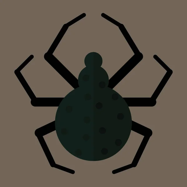 Icône Bug Dans Style Plat Isolé Sur Fond Blanc Insectes — Image vectorielle