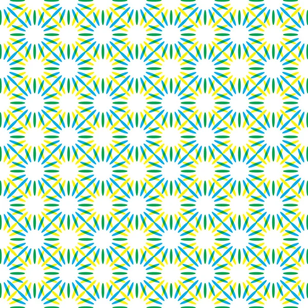 Abstraktní Geometrický Vzor Modrými Žlutými Tvary — Stockový vektor