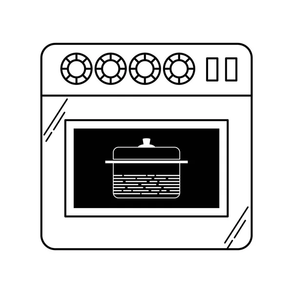 Illustrazione Vettoriale Creativa Del Forno — Vettoriale Stock