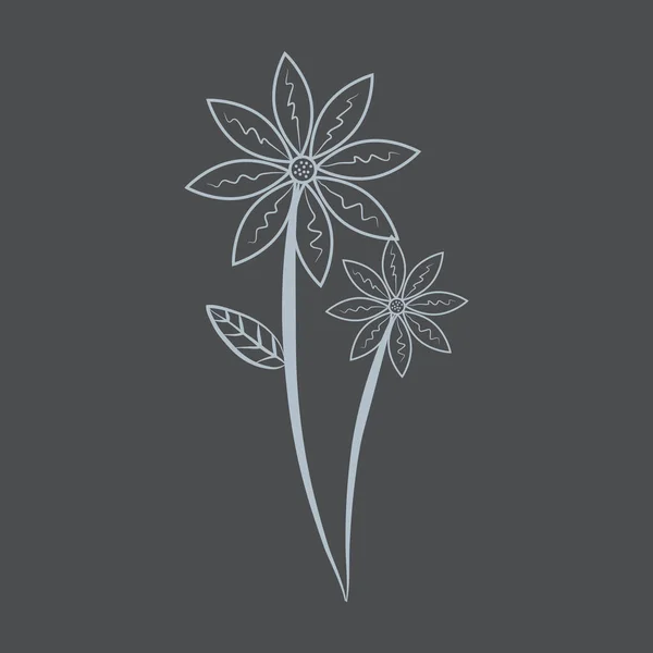 Illustration Vectorielle Une Fleur — Image vectorielle
