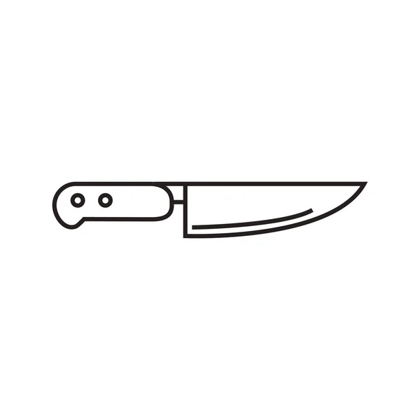 Icono Del Cuchillo Cocina Ilustración Dibujos Animados Cuchillos Vector Iconos — Archivo Imágenes Vectoriales