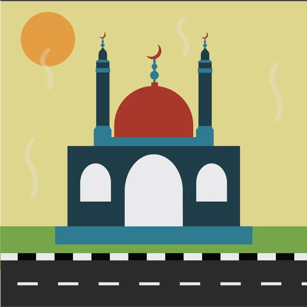 Vektorová Ilustrace Mešity Měsíce — Stockový vektor