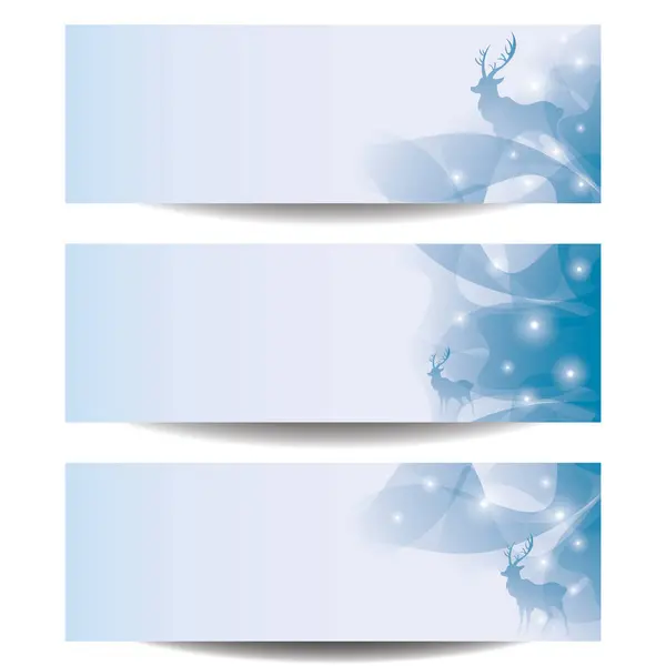 Banner Vector Con Árbol Navidad Abstracto — Vector de stock