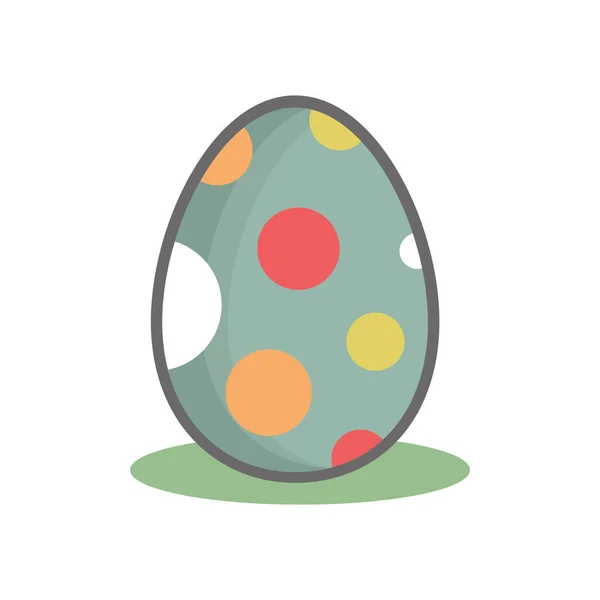 Huevo Pascua Aislado Icono Vector Ilustración Diseño — Vector de stock