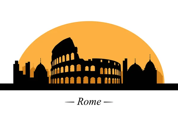 Wektor Ilustracja Słynnego Koloseum Stylu Świata — Wektor stockowy