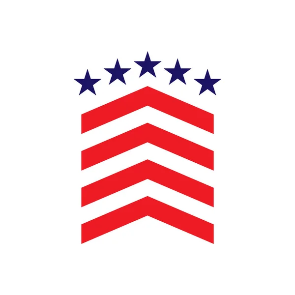 Bandiera Degli Stati Uniti America Illustrazione Vettoriale — Vettoriale Stock