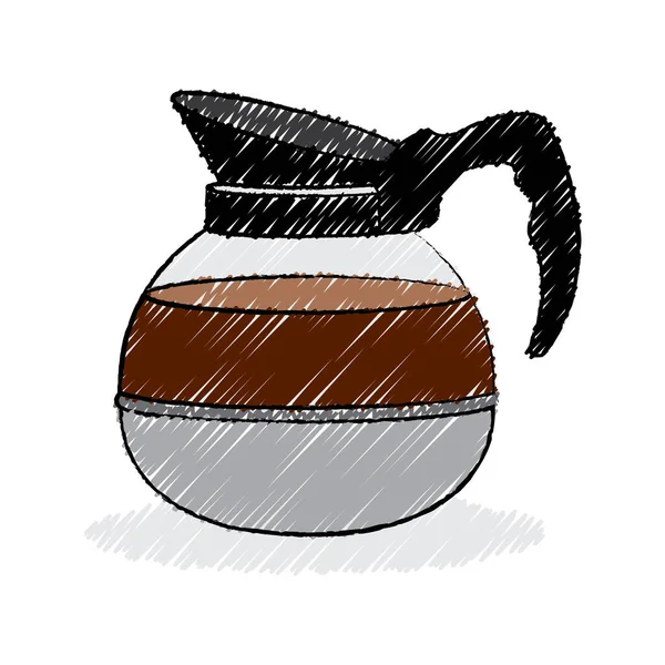 コーヒーカップアイコンベクトルイラストグラフィックデザイン — ストックベクタ