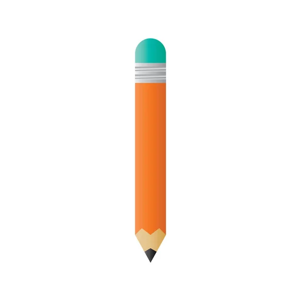 Bleistift Symbol Auf Weißem Hintergrund Vektorillustration — Stockvektor